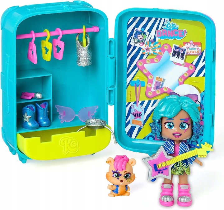 KookyLoos lalka Suzie z walizką suitcase figurka