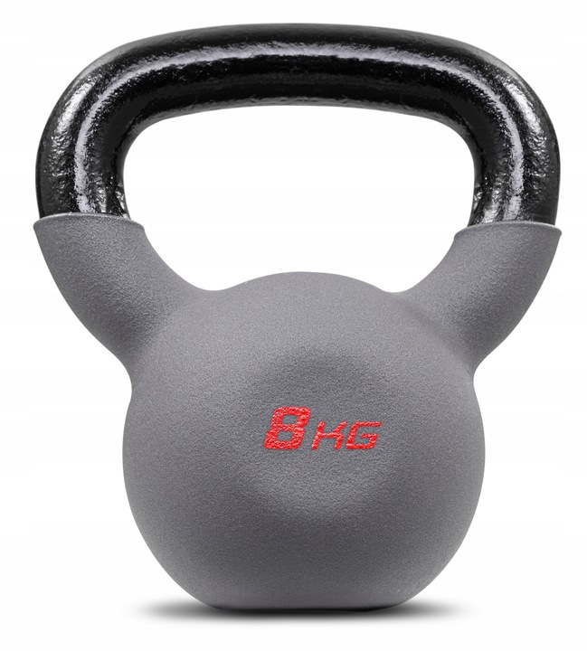 Kettlebell 8kg kettle odważnik żeliwny ciężarek do ćwiczeń crossfit mocne