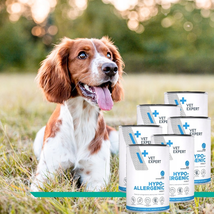 ZESTAW VET EXPERT HYPOALLERGENIC - mokra karma weterynaryjna dla psa 6x400g