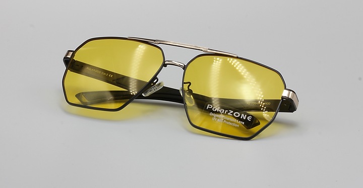 Okulary męskie dla kierowców jazdy nocą polaryzacyjne uv400 etui polarzone