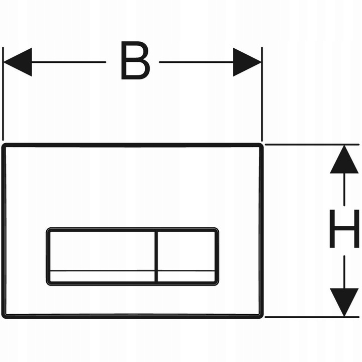 Przycisk spłukujący do WC Geberit DELTA 50 biały