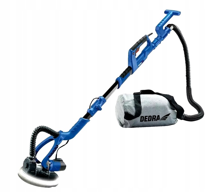 SZLIFIERKA do gipsu DEDRA ŻYRAFA z wysięgnikiem GŁADZI TYNKÓW ŚCIAN LED