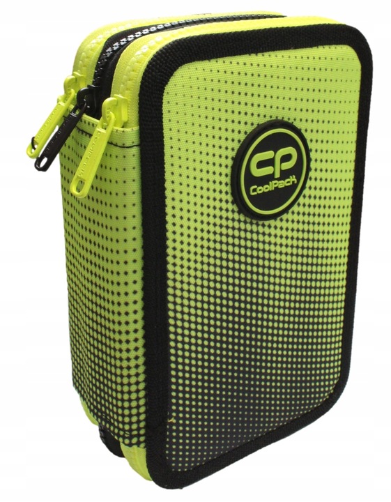 CoolPack Piórnik szkolny trzykomorowy z wyposażeniem Gradient Lemon
