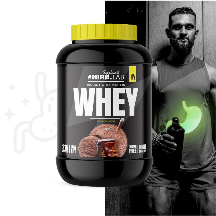 Białko koncentrat serwatkowe WPC 2000 g Instant Whey Protein CZEKOLADA hiro