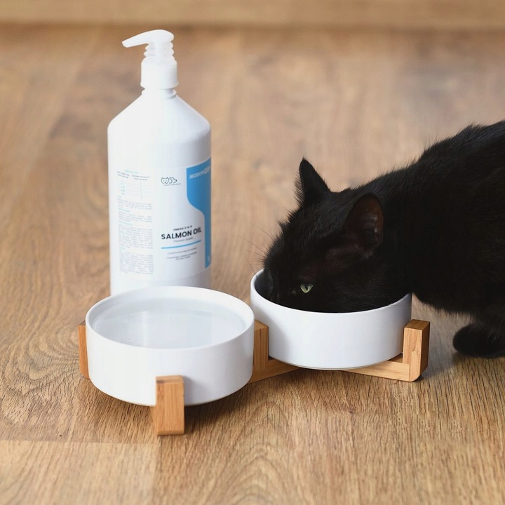 OLEJ SZKOCKI Z ŁOSOSIA DLA PSA I KOTA Salmon Oil Omega 3 Omega 6 1000 ml