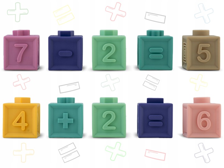 ZABAWKA DO KĄPIELI 24 ELEMENTY MONTESSORI KLOCKI SORTER DLA DZIECI RICOKIDS