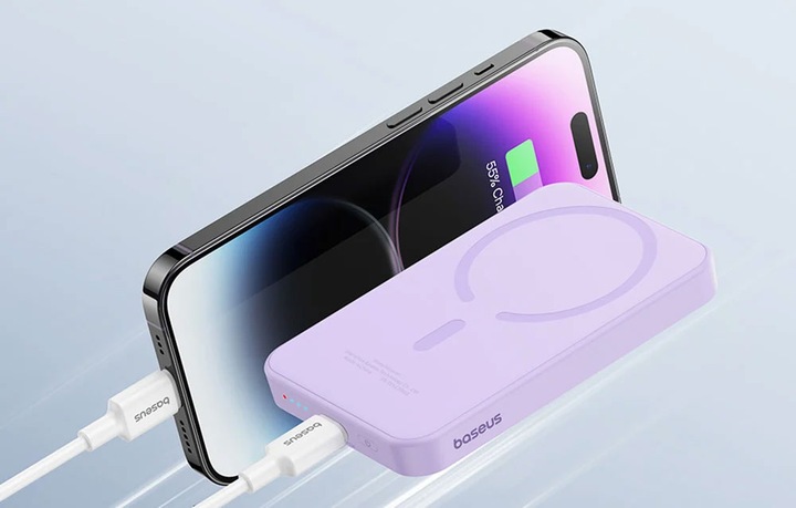 BASEUS POWER BANK BEZPRZEWODOWY INDUKCYJNY 5000mAh 20W USB-C MINI POWERBANK