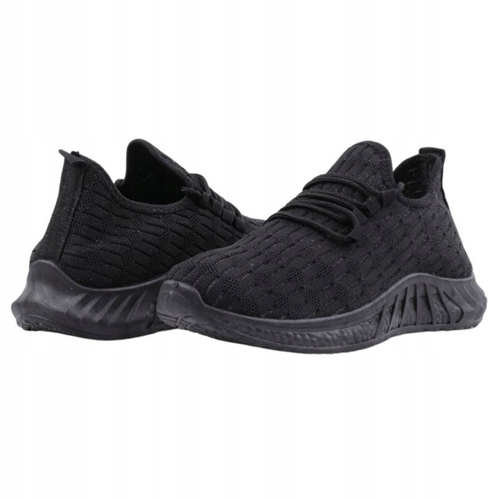 CZARNE BUTY SPOROTWE DAMSKIE DO BIEGANIA ADIDASY PŁASKIE WSUWANE SZNUROWANE