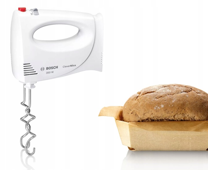 Mikser ręczny Bosch MFQ3030 350W Turbo 4 prędkości 4 końcówki Turbo Lekki