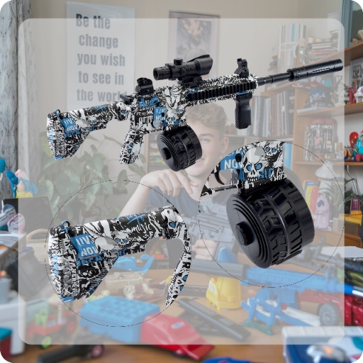 BEZPIECZNY WIELKI KARABIN NA KULKI ŻELOWE AUTOMAT MASZYNOWY PISTOLET BROŃ