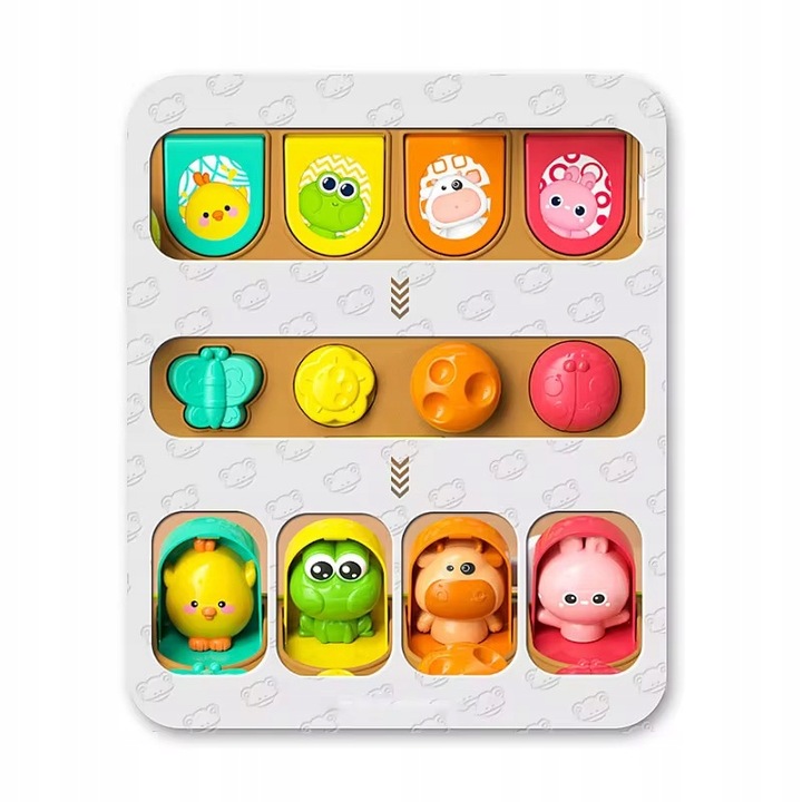 WYSKAKUJĄCE ZWIERZĄTKA ZABAWKA EDUKACYJNA POP-UP INTERAKTYWNA DLA DZIECI