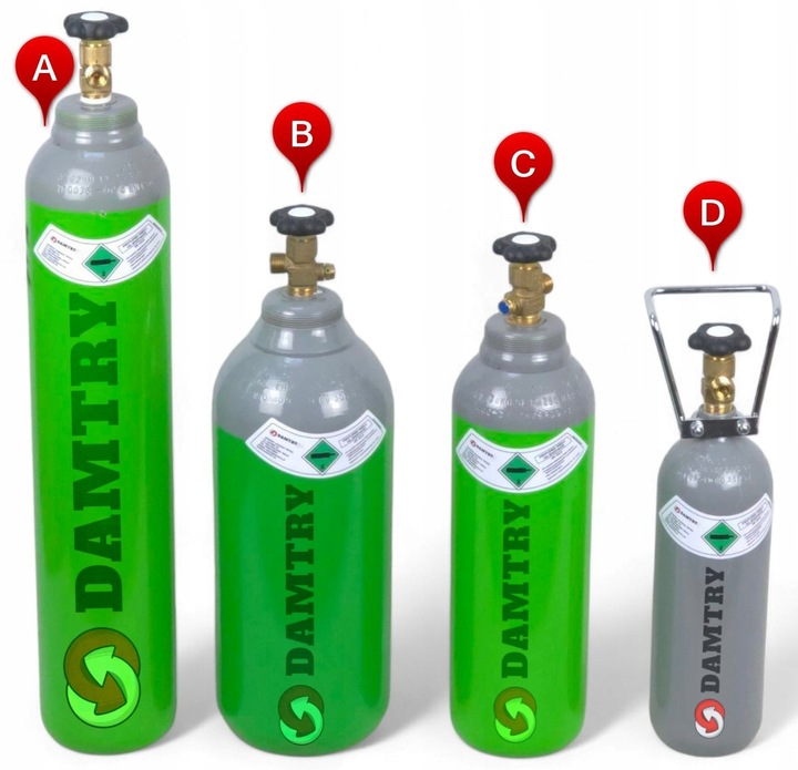Butla CO2 8l i Przetoczka Adapter ALFA10 Do Naboi Sodastream Quick Connect