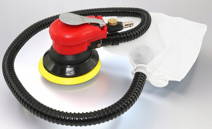 SZLIFIERKA OSCYLACYJNA PNEUMATYCZNA MIMOŚRODOWA DREWNA METALU 125mm 2,5mm