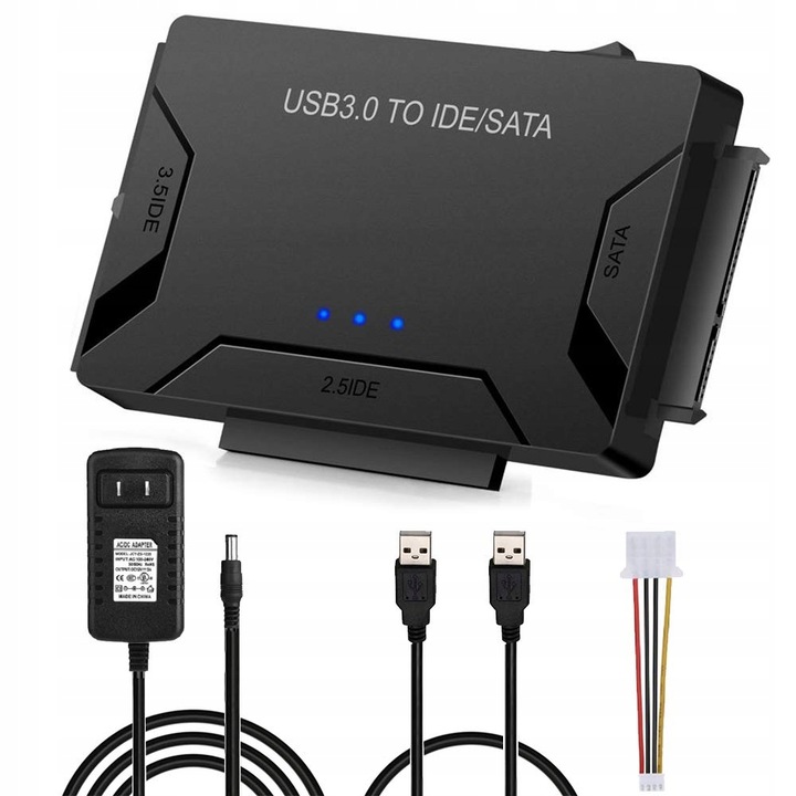 Adapter MOSTEK Dysków USB 3.0 SATA IDE 2,5 3,5 "