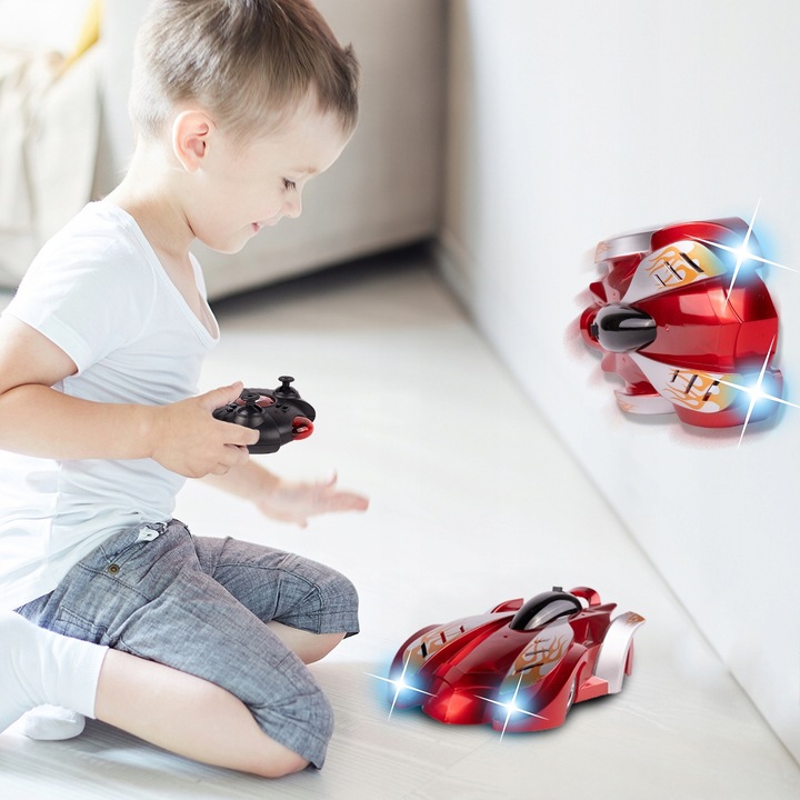 SAMOCHÓD JEŻDŻĄCY PO ŚCIANACH AUTO WYŚCIGÓWKA NA PILOTA ZDALNIE STEROWANE