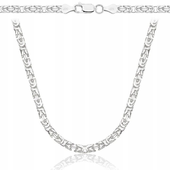 Łańcuszek Srebrny Splot Królewski 3,00 mm Pełny Diamentowany Grawer Gratis