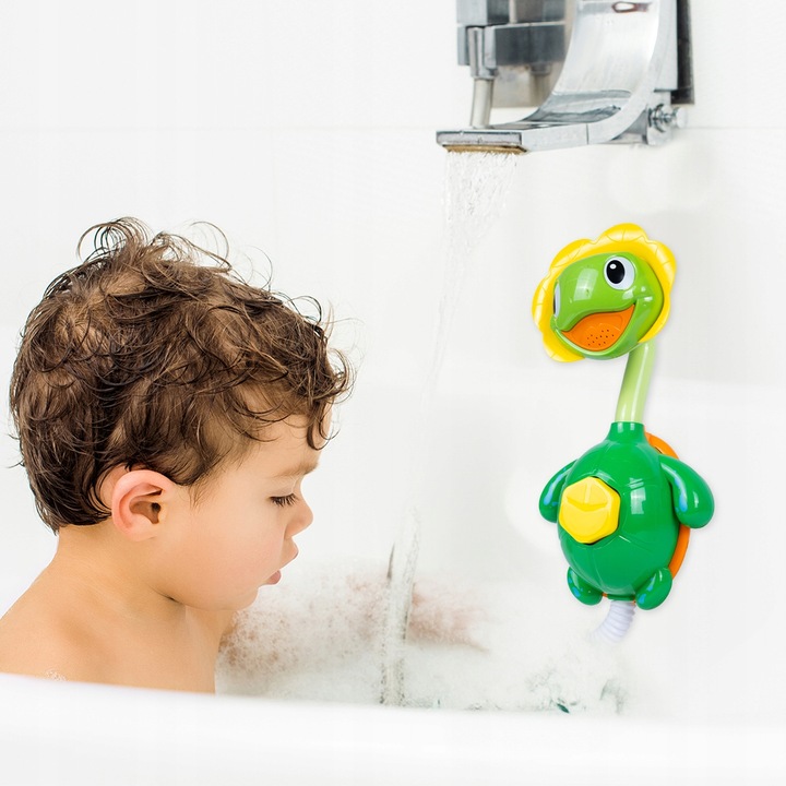 PRYSZNIC FONTANNA ŻÓŁW ŻÓŁWIK DO KĄPIELI DO WANNY DO WODY DLA DZIECI