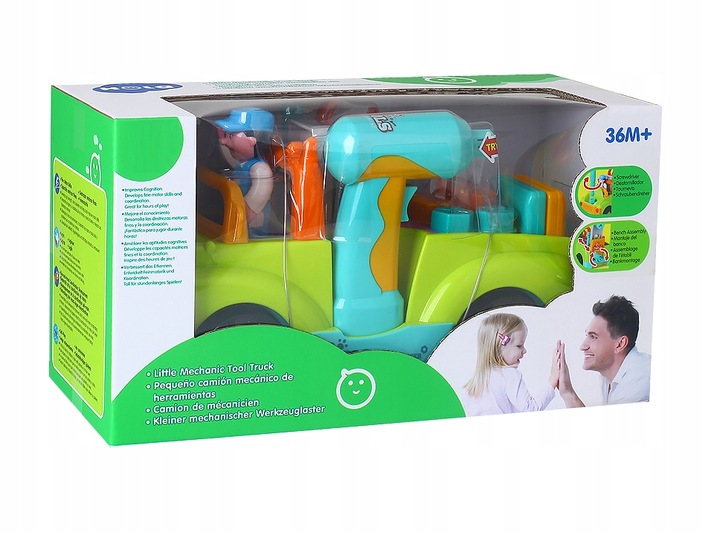 Auto do skręcania rozkręcania mały mechanik jeździ gra interaktywny