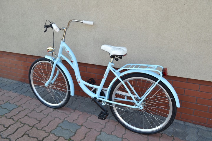 Rower Damski Damka Retro Miejski Vanessa 26 Błękit