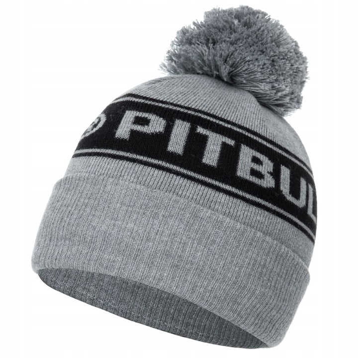 CZAPKA ZIMOWA PIT BULL Z POMPONEM CIEPŁA WYGODNA PITBULL