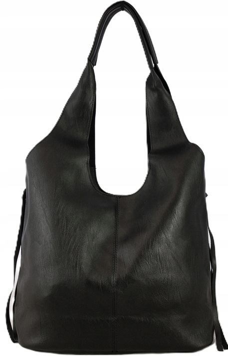 Monnari Torebka Shopper Model 2w1 Listonoszka Kolekcja Premium Czarna