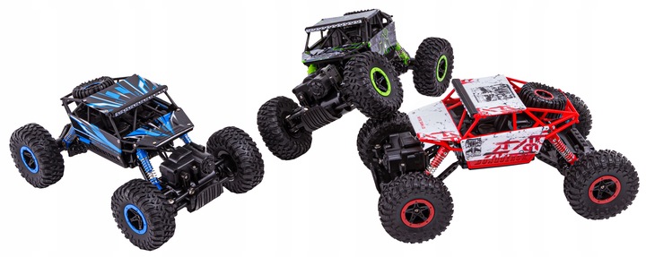 Samochód Rock Crawler BAGGY Auto na PILOT ZDALNIE STEROWANE 1:18 4WD 2.4GHz