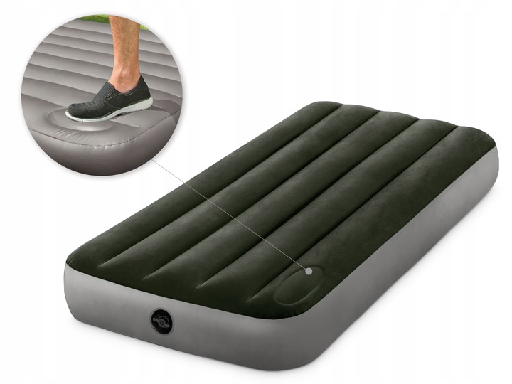 MATERAC DMUCHANY INTEX Z POMPKĄ ŁÓŻKO JEDNOOSOBOWY