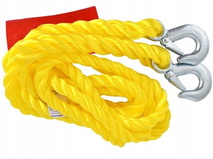 LINKA HOLOWNICZA DMC DO 3000 KG PLECIONA Z HAKAMI, 4 M, HEAVY DUTY