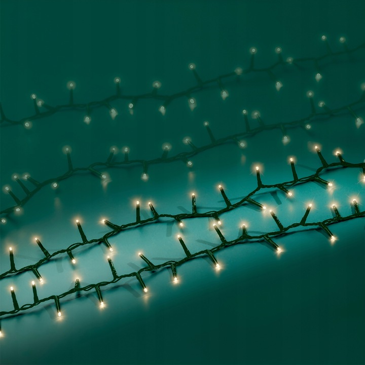 Lampki Choinkowe Światełka Ciepłe Białe 2000 LED 45 m IP44 ZEW/WEW COMPACT