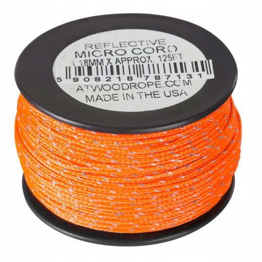 ODBLASKOWA LINKA MICRO CORD NA SZPULI ROPE MFG 38m (125ft) DO 46KG NEON POM