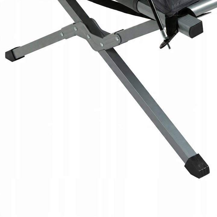 Łóżko campingowe z namiotem, podwyższone, dla 1 osoby szary