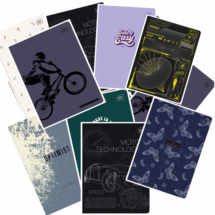 Zeszyt A5 60k # Interdruk mix wzorów 10szt 492