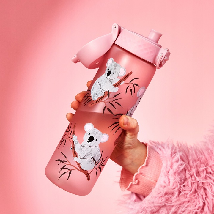 BIDON RÓŻOWY DZIECIĘCY MŁODZIEŻOWY SZKOŁA PRZEDSZKOLE MIŚ KOALA ION8 0,5 L