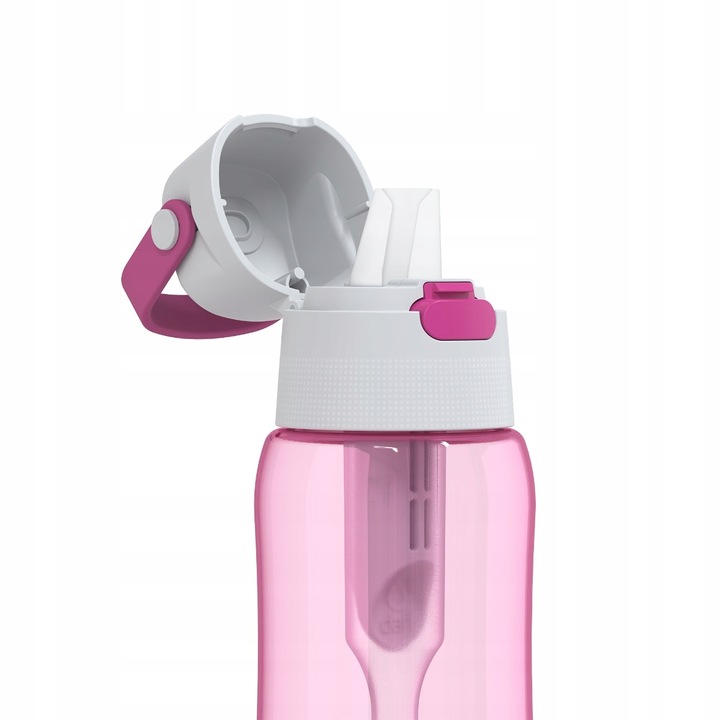 Butelka na Wodę Filtrująca 0,5l Solid Barwiony Zbiornik Flamingowa Różowa