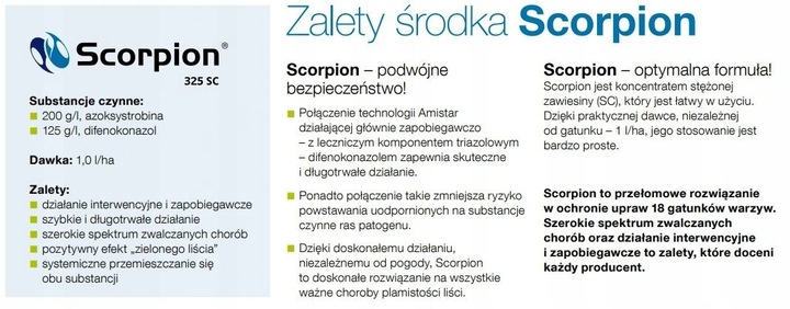 Scorpion 325 SC 0,5L 500ml grzybobójczy