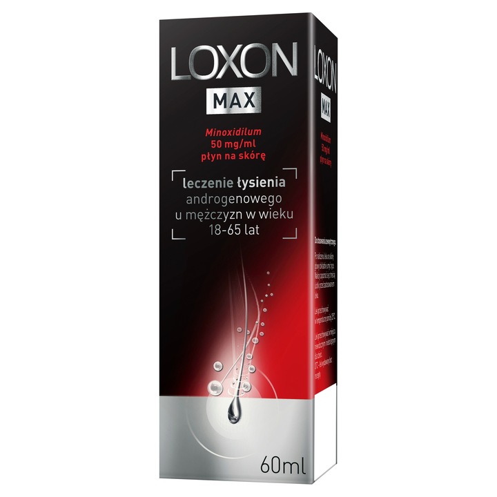 Loxon MAX płyn 5% przeciw wypadaniu włosów 50mg/ml