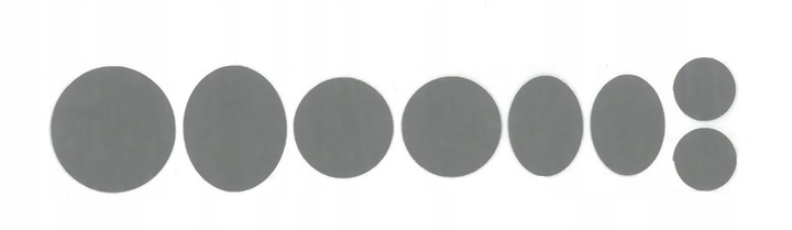 NAPRAWCZE ŁATKI łaty na ubrania SZARE Wear-Fix = 8szt