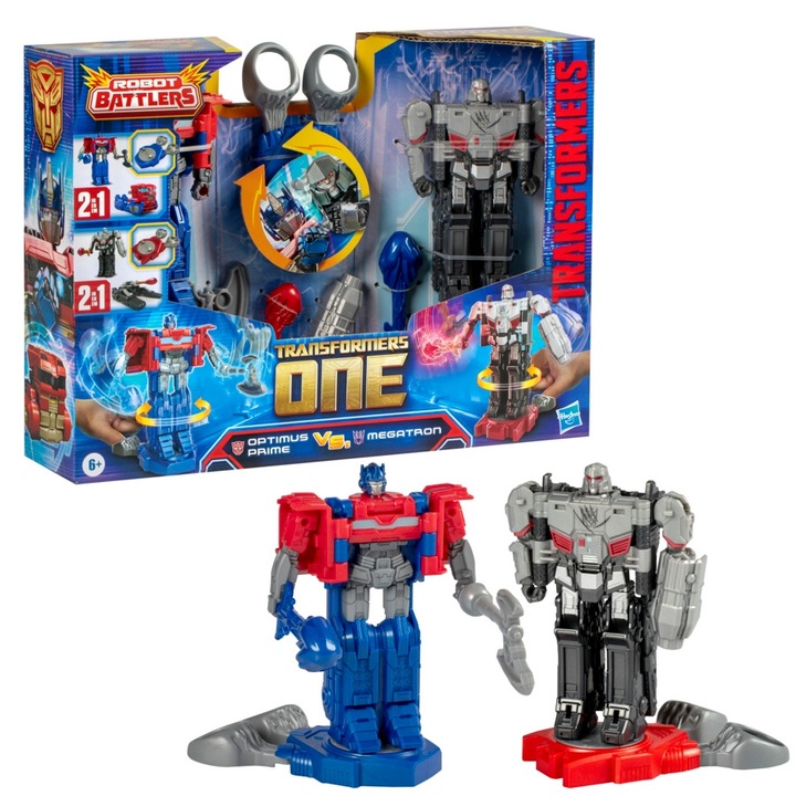 Hasbro Transformers One Figurki Optimus Prime vs Megatron Robot Battlers
