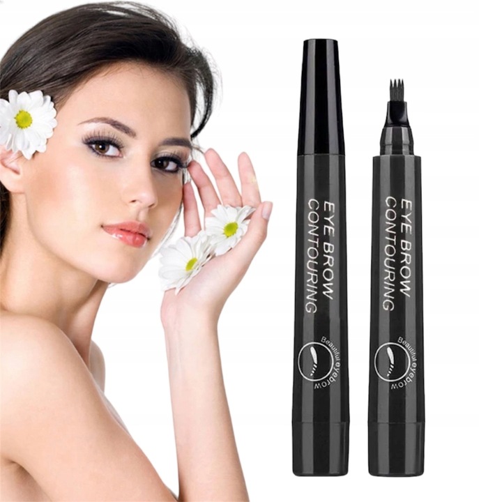 KREDKA DO BRWI MARKER EYEBROW CZARNY WODOODPORNY