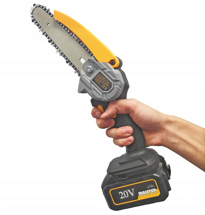 AKUMULATOROWA PILARKA PIŁA ŁAŃCUCHOWA 6 CALI 2x AKU 4 ŁAŃCUCHY 4 PROWADNICE