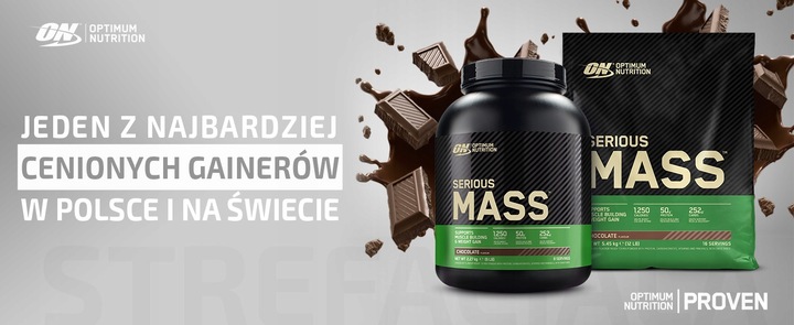 GAINER SERIOUS MASS OPTIMUM NUTRITION 2730g | Ciasteczkowy Ciastko z kremem