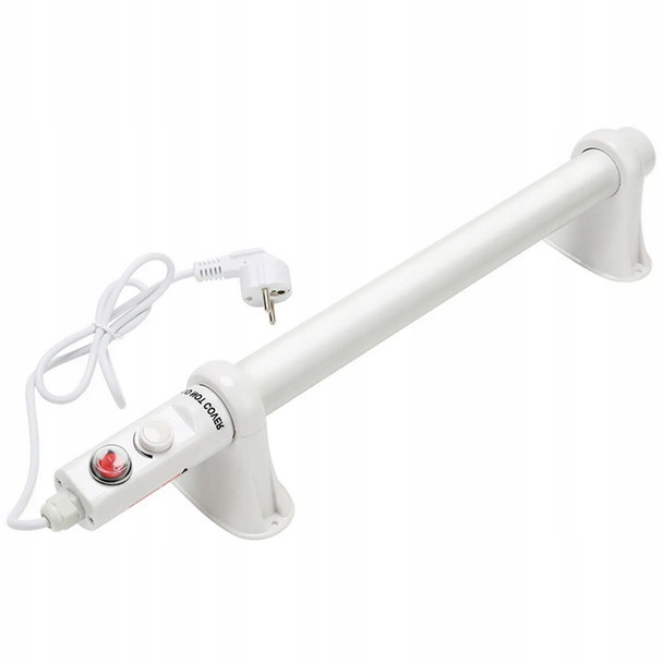 GRZEJNIK RUROWY Z TERMOSTATEM 55W, IP44, dł.50cm, łazienkowy, VF KRAKOW