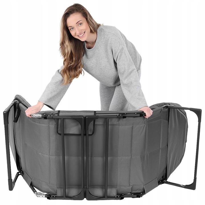 Leżak Solidne Składane Łóżko Turystyczne Kempingowe Regulowane Polowe 200cm