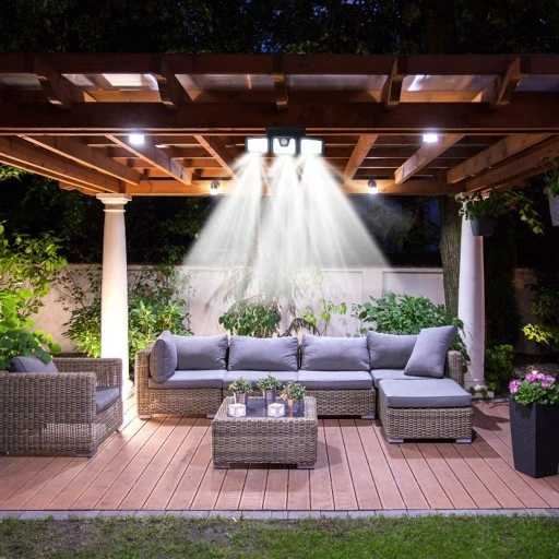 LAMPA Z PANELEM SOLARNA ULICZNA HALOGEN LED SMD