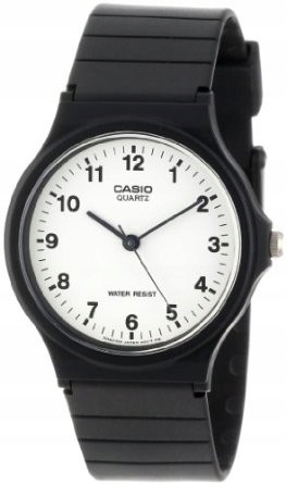 KLASYCZNY ZEGAREK CASIO MQ-24-7BLLEG CYFRY ARABSKIE LEKKI NA PASKU 34mm