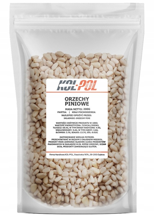 ORZECHY PINIOWE 200g Orzeszki pini naturalne