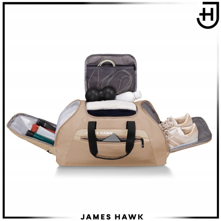 Torba sportowa podróżna damska Plecak 2w1 Treningowa wodoodporna James Hawk