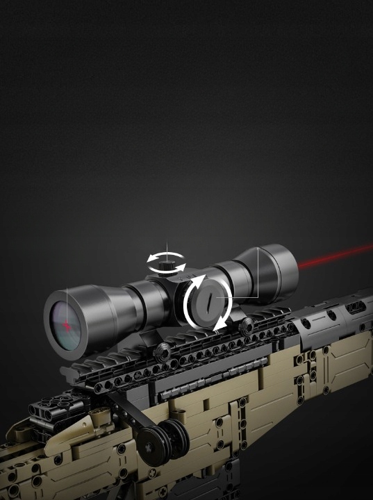 CADA KLOCKI STRZELAJĄCY KARABIN SNAJPERSKI 978 EL. AWP + NABOJE PIANKOWE