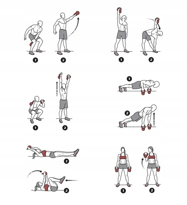 KETTLEBELL odważnik 8 KG kula KETTLE HANTLA hantel FITNESS ABS DO ĆWICZEŃ