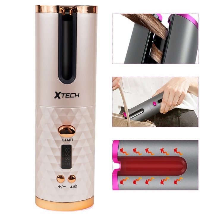 LOKÓWKA DO WŁOSÓW AUTOMATYCZNA CERAMICZNA LCD CURL